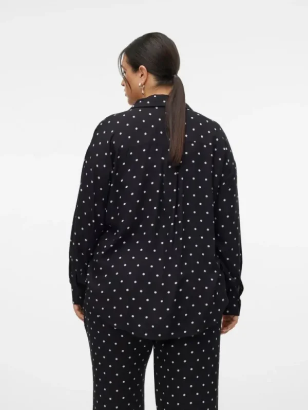 Mujer Emilio Iglesias Camisa estamapdo topos M/L, Vero Moda