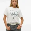 Mujer Emilio Iglesias Camiseta bordada M/C, Vero Moda