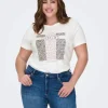 Mujer Emilio Iglesias Camiseta gráfico manga corta, Only Carmakoma