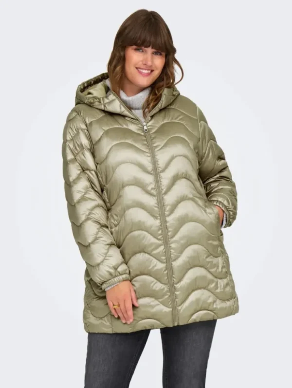 Mujer Emilio Iglesias Parka acolchada con capucha, Only Carmakoma