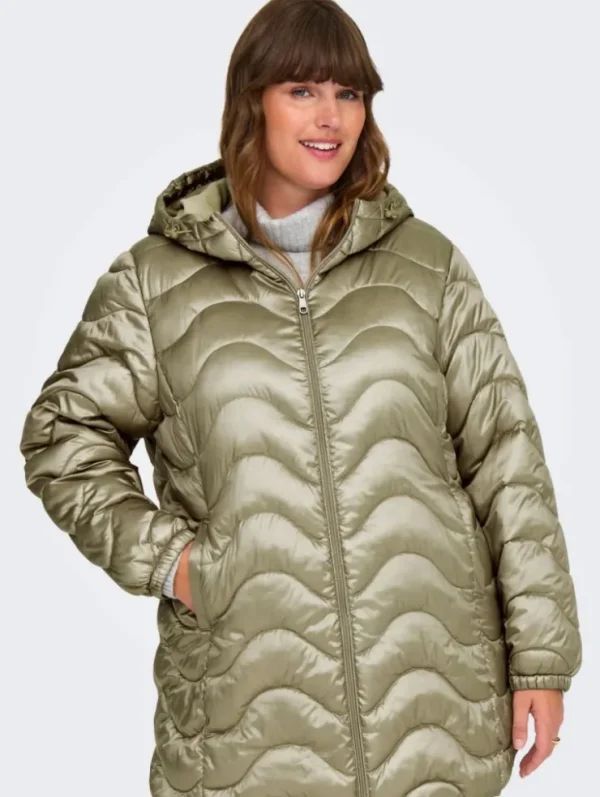 Mujer Emilio Iglesias Parka acolchada con capucha, Only Carmakoma