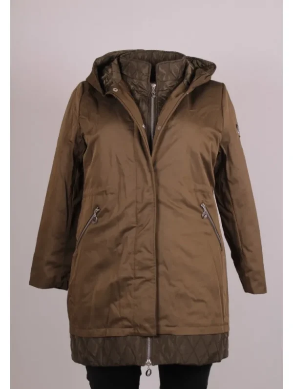 Mujer Emilio Iglesias Parka lisa con capucha